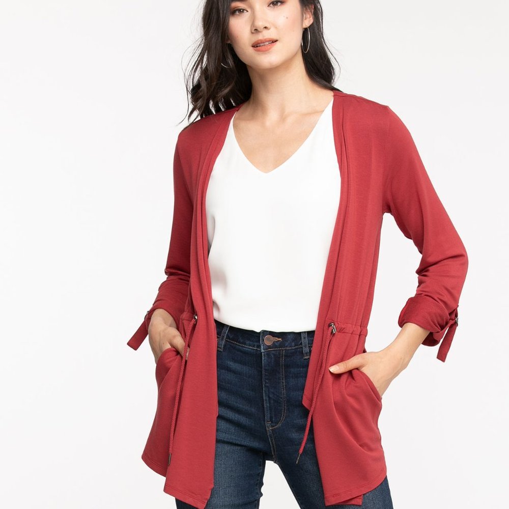Roll Sleeve Drape Jacket - NWOT
